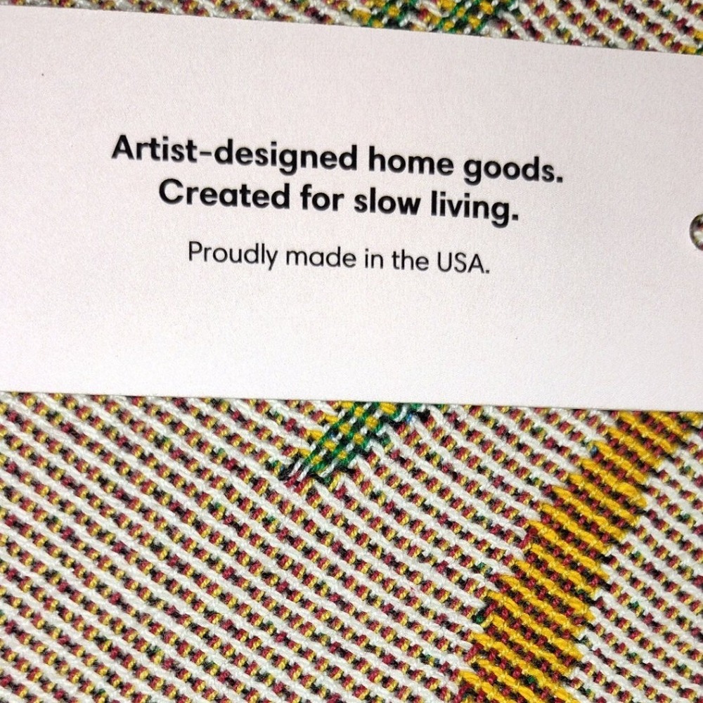 Slowdown Studio Paloma Throw Maggie Stephenson Cotton Woven Blanket 54x70 NEW - Picture 10 of 10